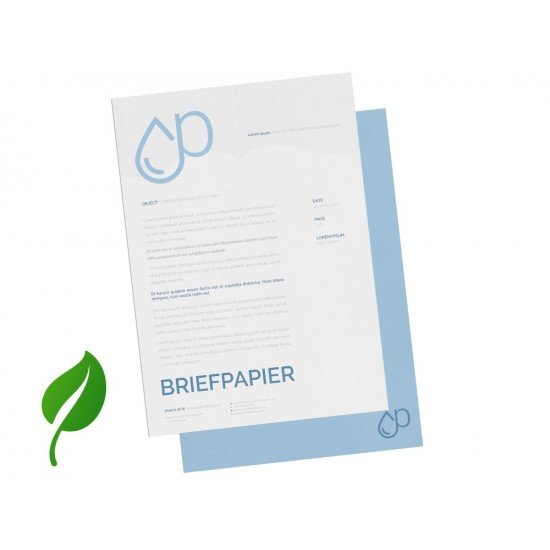 Stationery with natural paper