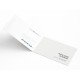 Folding business cards with UV varnish