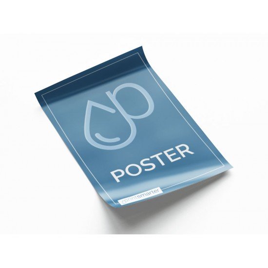 Posters with partial UV varnish
