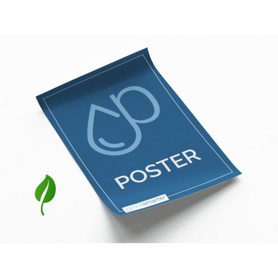 Posters with recycled paper